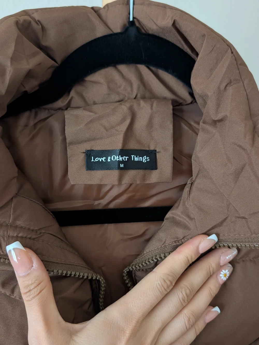 Brown Puffer Vest - Picture 3 of 4